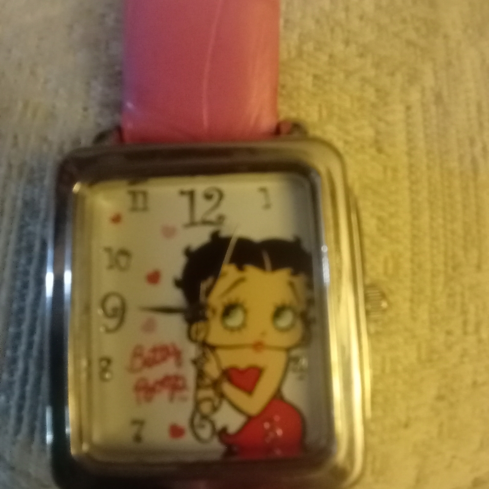Betty Boop Pink and Silver Watch